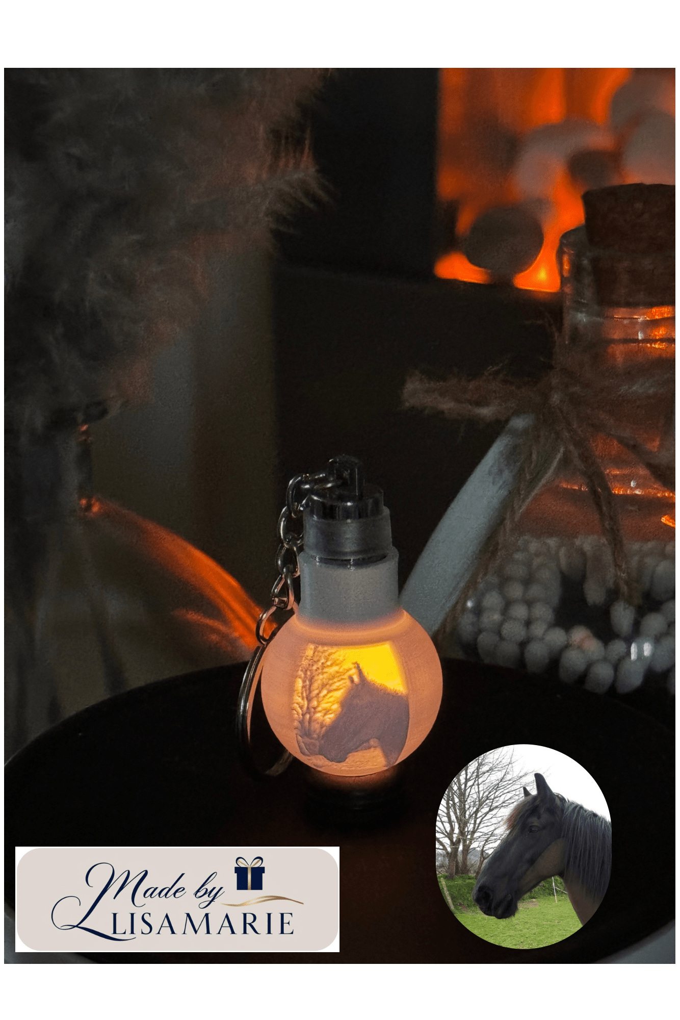 Personalised Lithophane Globe - Made By LisaMarie