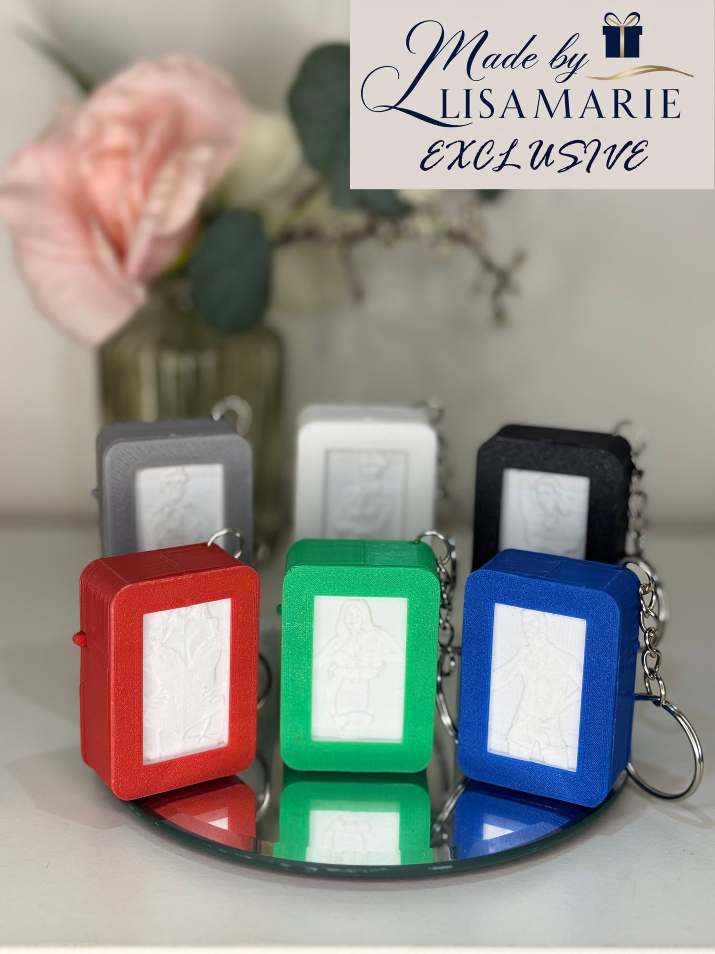 Personalised Keychain Lightbox - Made By LisaMarie