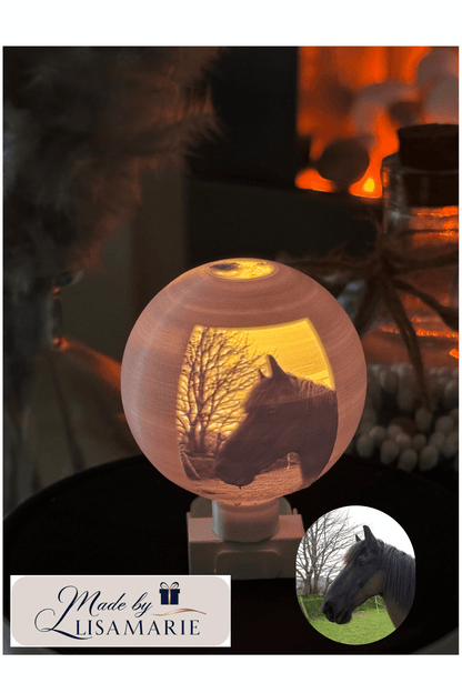 Personalised Lithophane Globe - Made By LisaMarie